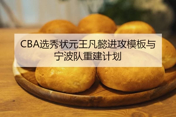 CBA选秀状元王凡懿进攻模板与宁波队重建计划